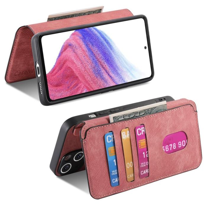 CASENEO - CASENEO Samsung Galaxy A56 5G Plånboksfodral Konstläder - Rosa
