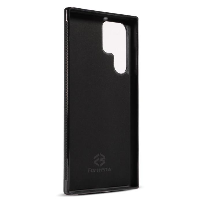 FORWENW - FORWENW F5 Series Samsung Galaxy S24 Ultra Fodral KonstLäder - Grön