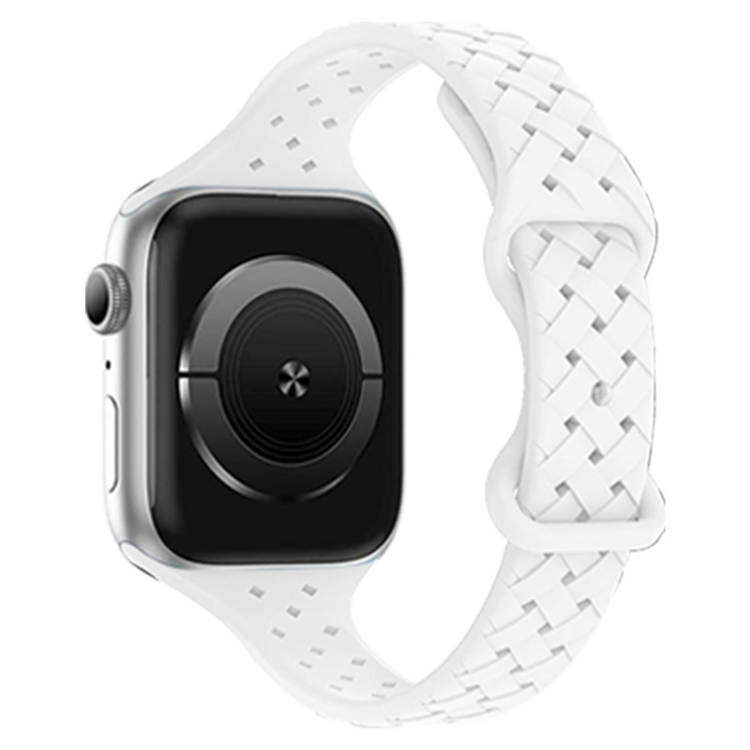 Apple Watch 7/8/SE/Ultra (42/44/45/49mm) ArmBand Weave - Vit | 5123 | AlltMobil