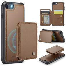 JEEHOOD - JEEHOOD J05 Fodral f&ouml;r iPhone SE (2022) / 8 / 7 / 6s - Brun