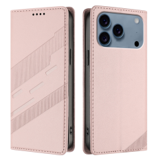 A-One Brand - iPhone 17 Pro Max Plånboksfodral Punk Style Imprinted - Rosa