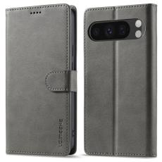 LC.imeeke - LC.IMEEKE Google Pixel 9 Pro XL Pl&aring;nboksfodral Konstl&auml;der - Gr&aring;