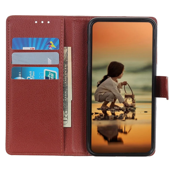 Taltech - Xiaomi 13 Lite 5G Plånboksfodral Stöttåligt - Brun