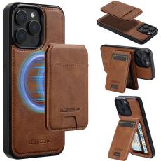 LC.imeeke - LC.IMEEKE L3 iPhone 14 Pro Max Fodral KonstL&auml;der - Brun