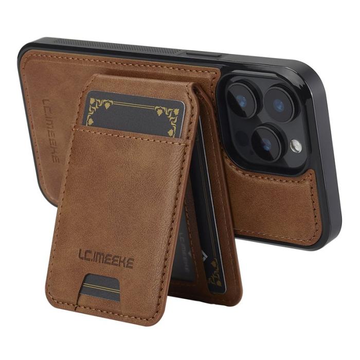 LC.imeeke - LC.IMEEKE L3 iPhone 14 Pro Max Fodral KonstLäder - Brun