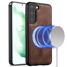 LC.imeeke - LC.IMEEKE L6 Fodral KonstL&auml;der f&ouml;r Samsung Galaxy S21 FE - Brun
