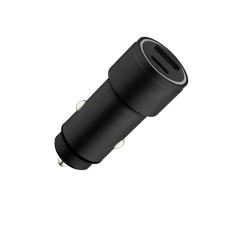 QUALO - QUALO Billaddare 38W 1xUSB-C 1xUSB-A Aluminium QLS-AC-38 - Svart