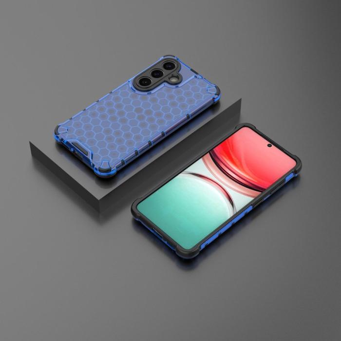 OEM - Samsung Galaxy S26/S26 Pro Skal Plast Honeycomb Form - Blå