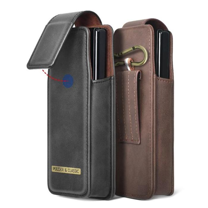 PULOKA - PULOKA Galaxy Z Fold 5/4/3 Bältesväskor Holster Vertical - Svart