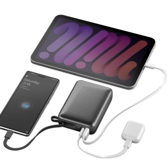 ENERGEA - Energea PowerBank 20000mAh 45W USB-C Kabel - Grå
