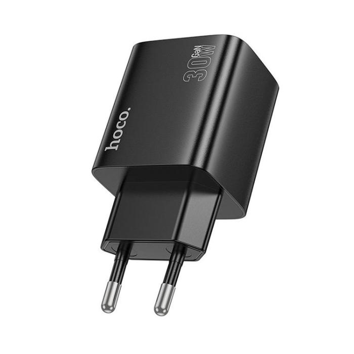 Hoco - Hoco Snabbladdare PD 30W 2xUSB-A 2xUSB-C QC3.0 3A N56 - Svart