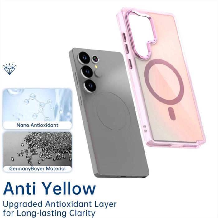 OEM - Samsung Galaxy S26 Ultra Skal Magnetiskt Färgomvandlande TPU - Vit