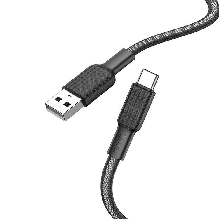 HOCO USB-A Till USB-C Kabel 1m 3A X69 - Svart/Vit | 3541 | AlltMobil