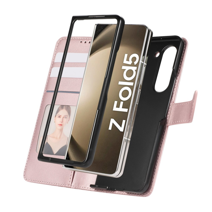 A-One Brand - Galaxy Z Fold7 Plånboksfodral 3D Rhombus Grid Imprinted