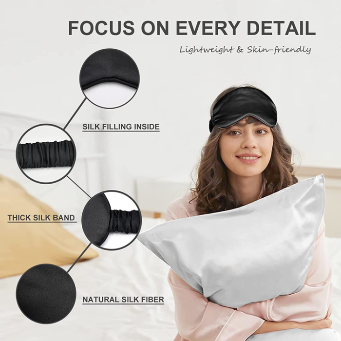 OEM - Bekväm Silky Sovmask/Ögonmask - Lila