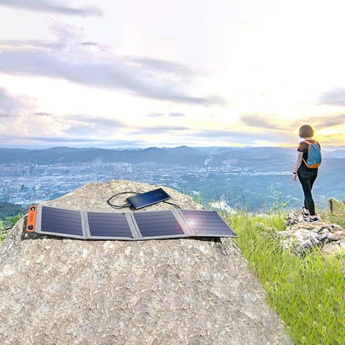 Choetech - Choetech Travel USB 5V Solladdare 14W - Grå