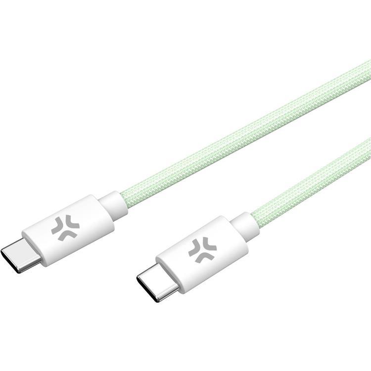 CELLY USB-C till USB-C kabel 60W 1.5m - Grön | 3541 | AlltMobil