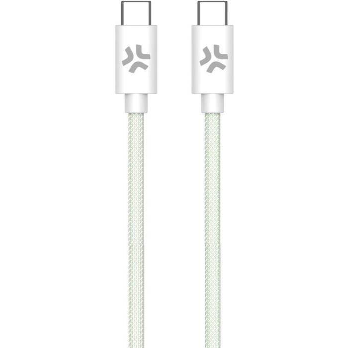 Celly - CELLY USB-C till USB-C kabel 60W 1.5m - Grön