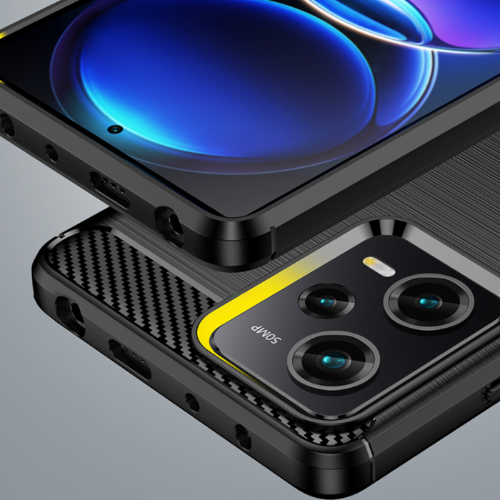 OEM - Xiaomi Poco X5 Pro/Redmi Note 12 Pro Mobilskal Carbon - Svart