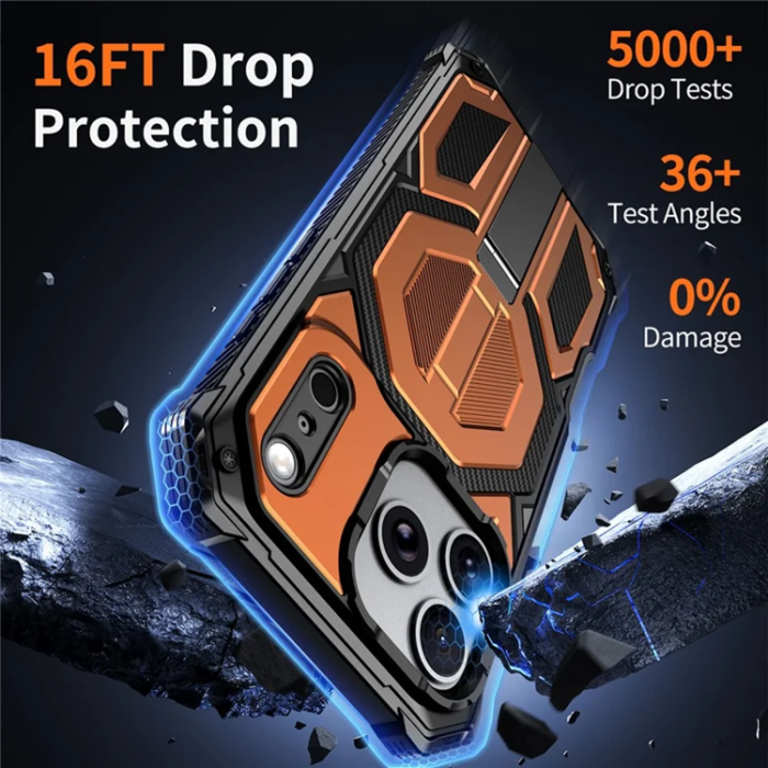 A-One Brand - iPhone 17 Pro Max Mobilskal Magsafe Shockproof - Orange