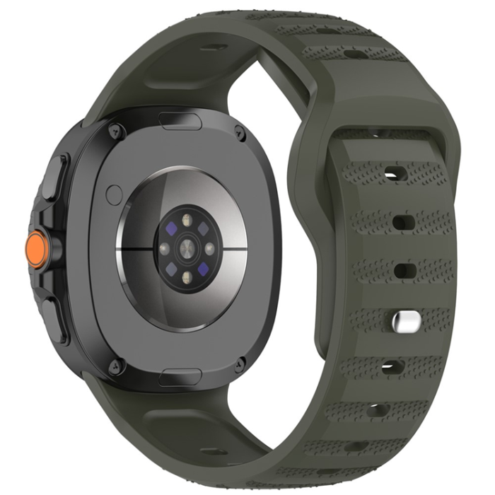 A-One Brand - Galaxy Watch 8/8 Classic (40/44/46mm) Armband Dot Pattern - Grå/Grön