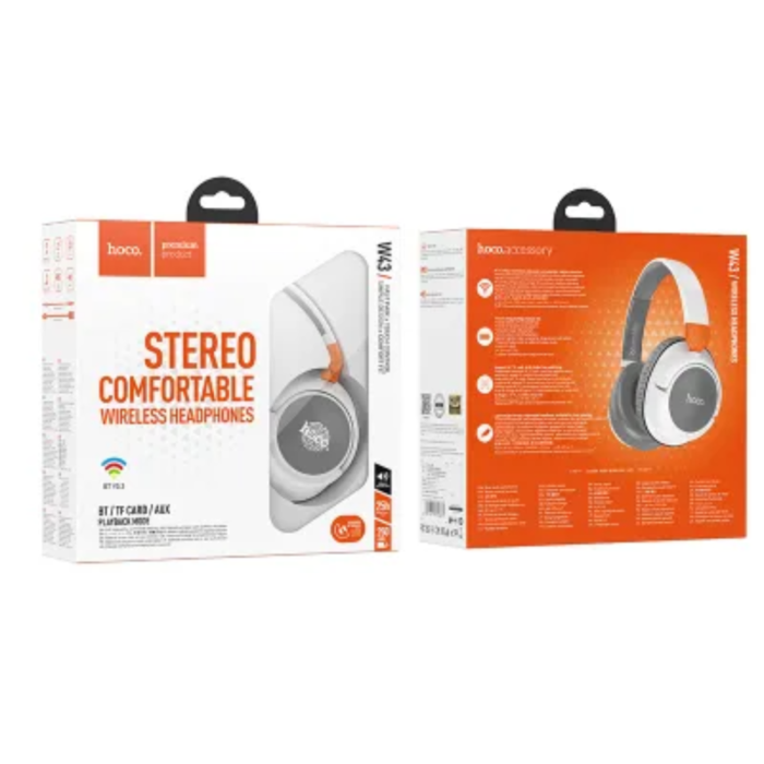 Hoco - Hoco Over-Ear Hörlurar Trådlösa Bluetooth W43 - Vit