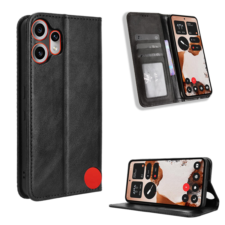 Nothing CMF Phone 2 Pro Plånboksfodral Retro Kickstand - Svart | 2353 | AlltMobil