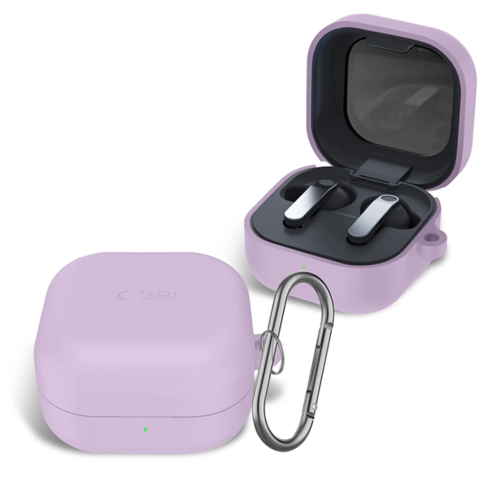 Tech-Protect - Tech-Protect Skal För Galaxy Buds 4/4 Pro Silikon Hook - Lavender