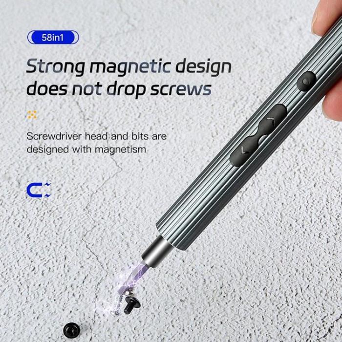 UF-TOOLS - UF-TOOLS - 58-i-1 N20 Elektrisk Skruvmejsel med Utbytbara Bits