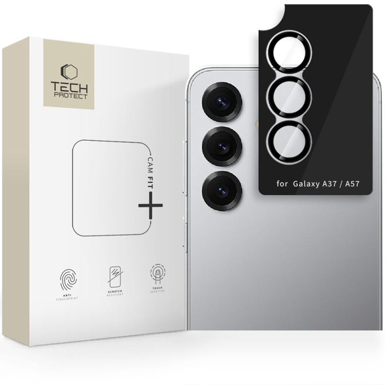 Tech-Protect Kameraskydd Härdat Glas För Galaxy A37/A57 Fit Plus - Svart