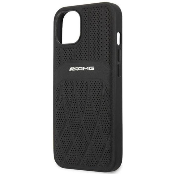 Mercedes - AMG iPhone 13 Mobilskal Magsafe Läder Curved Lines