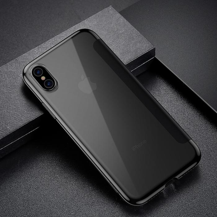 BASEUS - Baseus View Fodral till iPhone XS MAX - Svart