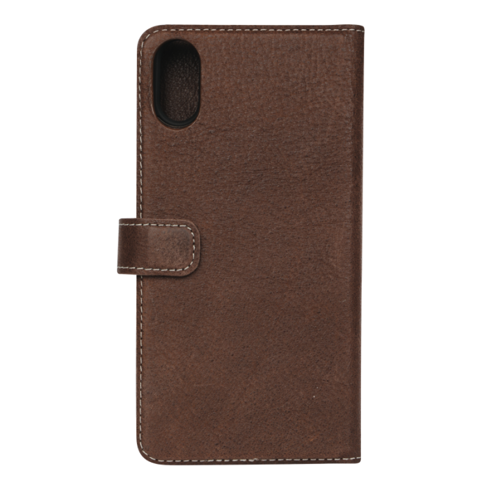 UTGATT5 - Essentials iPhone XS Max Läder wallet avtagbar - Brun