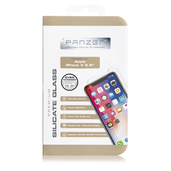 UTGATT4 - Panzer iPhone XS Max - Silicate Glass