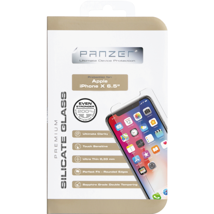 UTGATT4 - Panzer iPhone XS Max - Silicate Glass