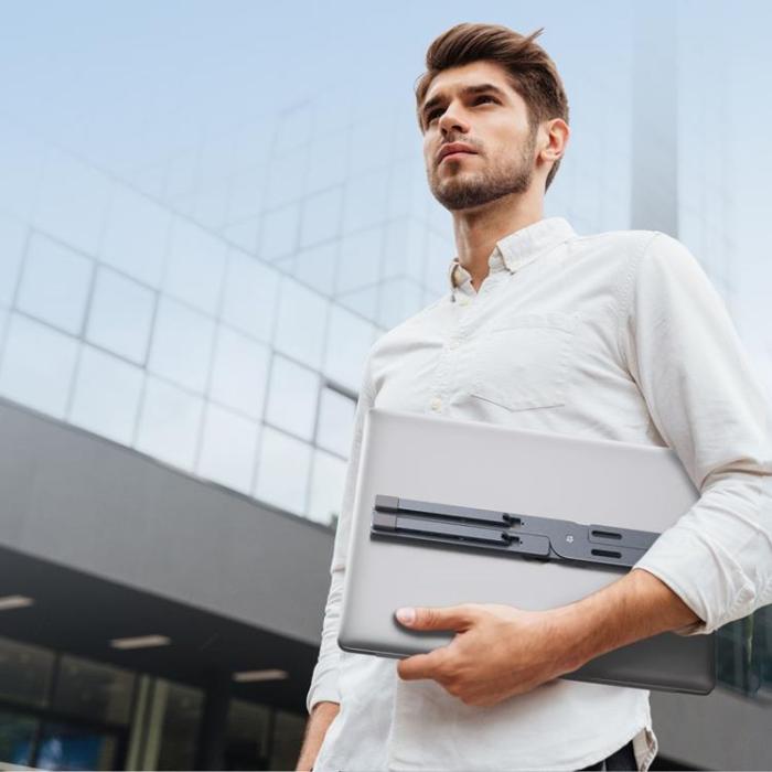 Tech-Protect - Tech-Protect ULS300 Universal Stativ För Bärbar Dator - Grå