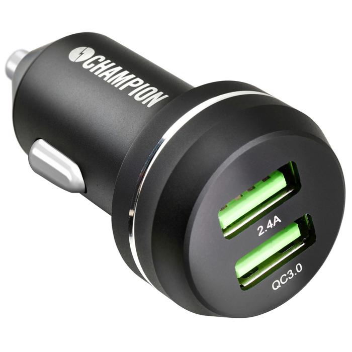 UTGATT5 - Champion USB Ladd. 12/24V Dual USB-A QC