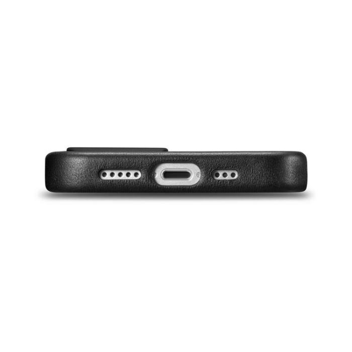 ICARER - iCarer iPhone 14 Plus Skal Äkta Läder MagSafe Compatible - Svart