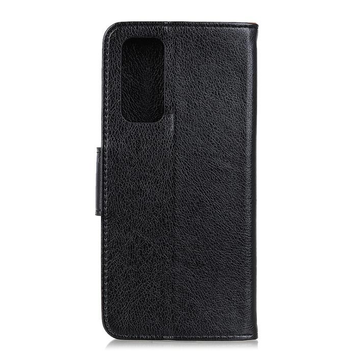 A-One Brand - Nappa Äkta Läder Plånboksfodral Oneplus 9 - Svart