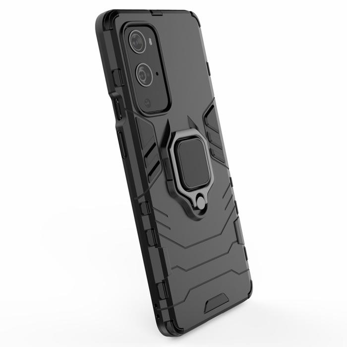 A-One Brand - Skal med Ringhållare till Oneplus 9 - Svart