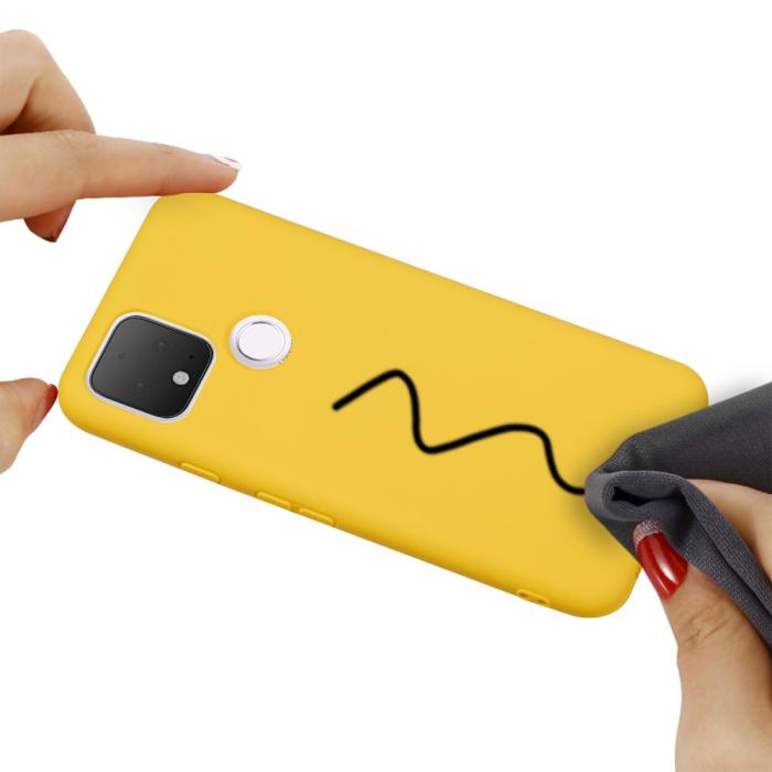 OEM - Silikon Flexicase Skal till Google Pixel 5 - Gul