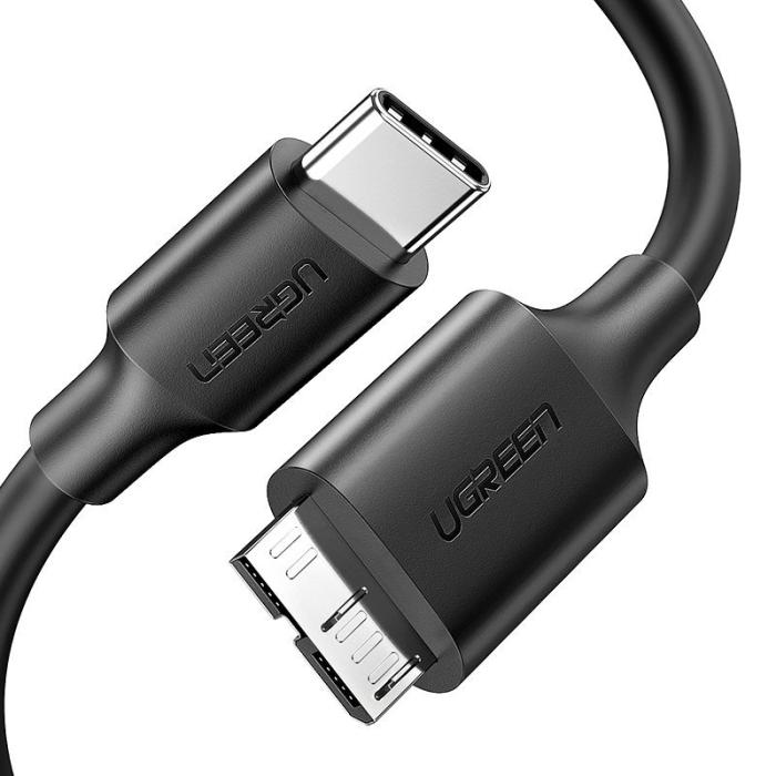 Ugreen - Ugreen US312 Micro USB 3.0 USB-C Kabel 1m Svart