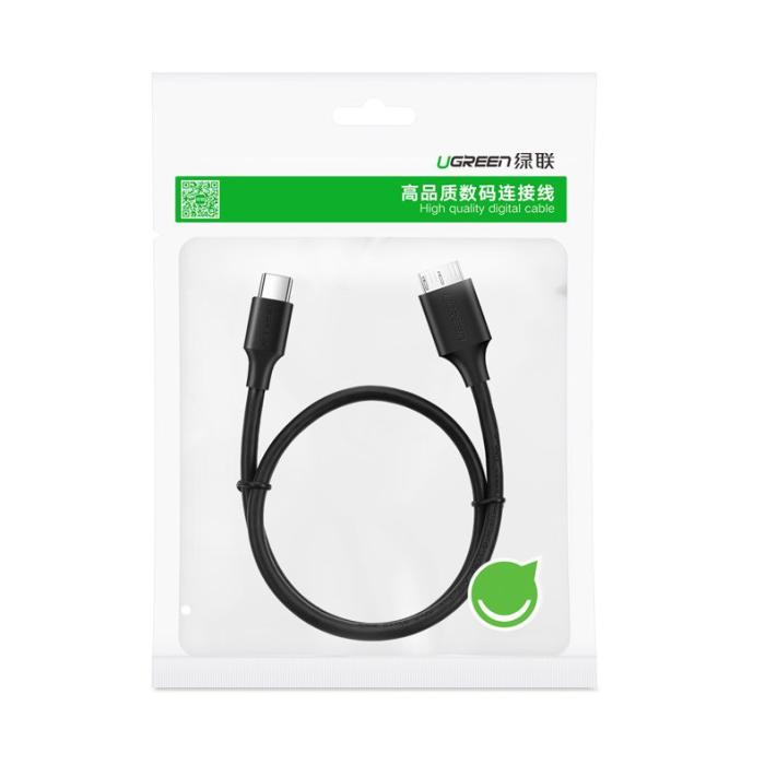 Ugreen - Ugreen US312 Micro USB 3.0 USB-C Kabel 1m Svart
