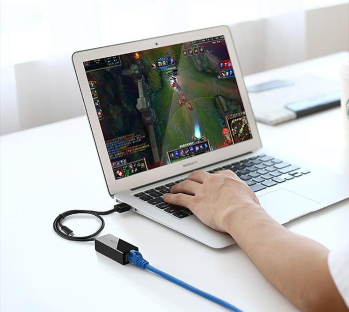 Ugreen - UGreen USB 2.0 100 Mbps Ethernet adapter Svart
