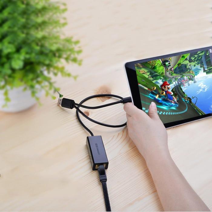 Ugreen - UGreen USB 2.0 100 Mbps Ethernet adapter Svart
