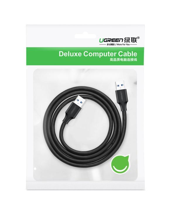 Ugreen - UGreen USB 2.0 male USB 2.0 male Kabel 1 m Svart