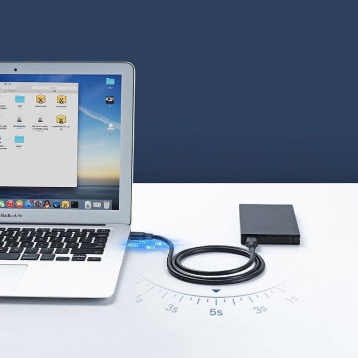 Ugreen - UGreen USB 3.2 male Kabel 1m Svart