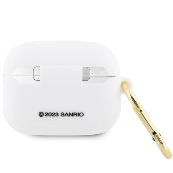 Hello Kitty - Hello Kitty AirPods Pro 2 (2022/2023) Skal Silikon 3D Kitty Head - Vit