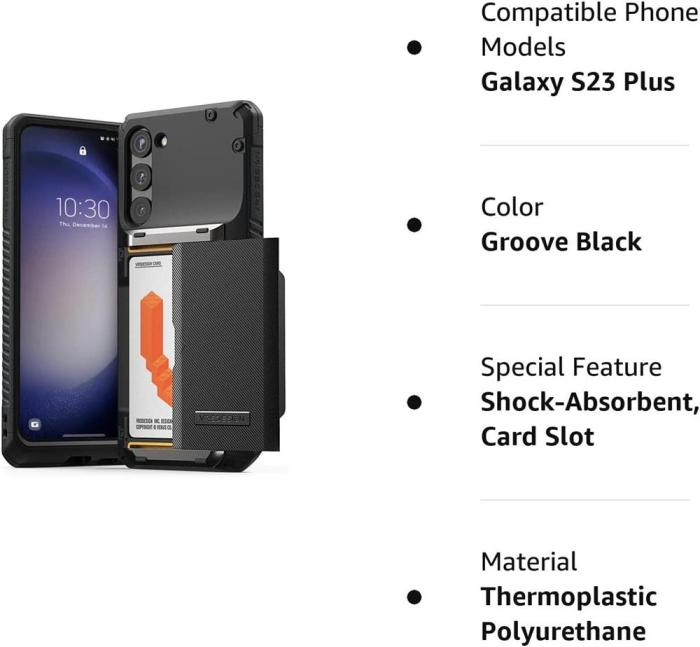 VERUS - VRS DESIGN Damda Glide Pro Skal Galaxy S23 Plus - Svart
