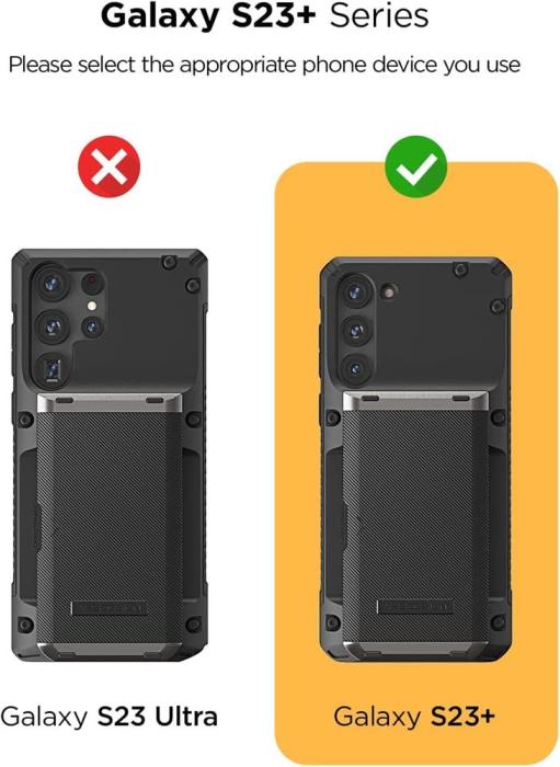 VERUS - VRS DESIGN Damda Glide Pro Skal Galaxy S23 Plus - Svart